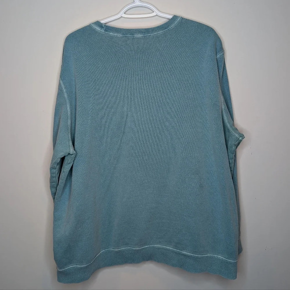 Vintage Northern Reflections Worn In Teal Crew Neck Sweater Women XXL - Picture 2 of 8